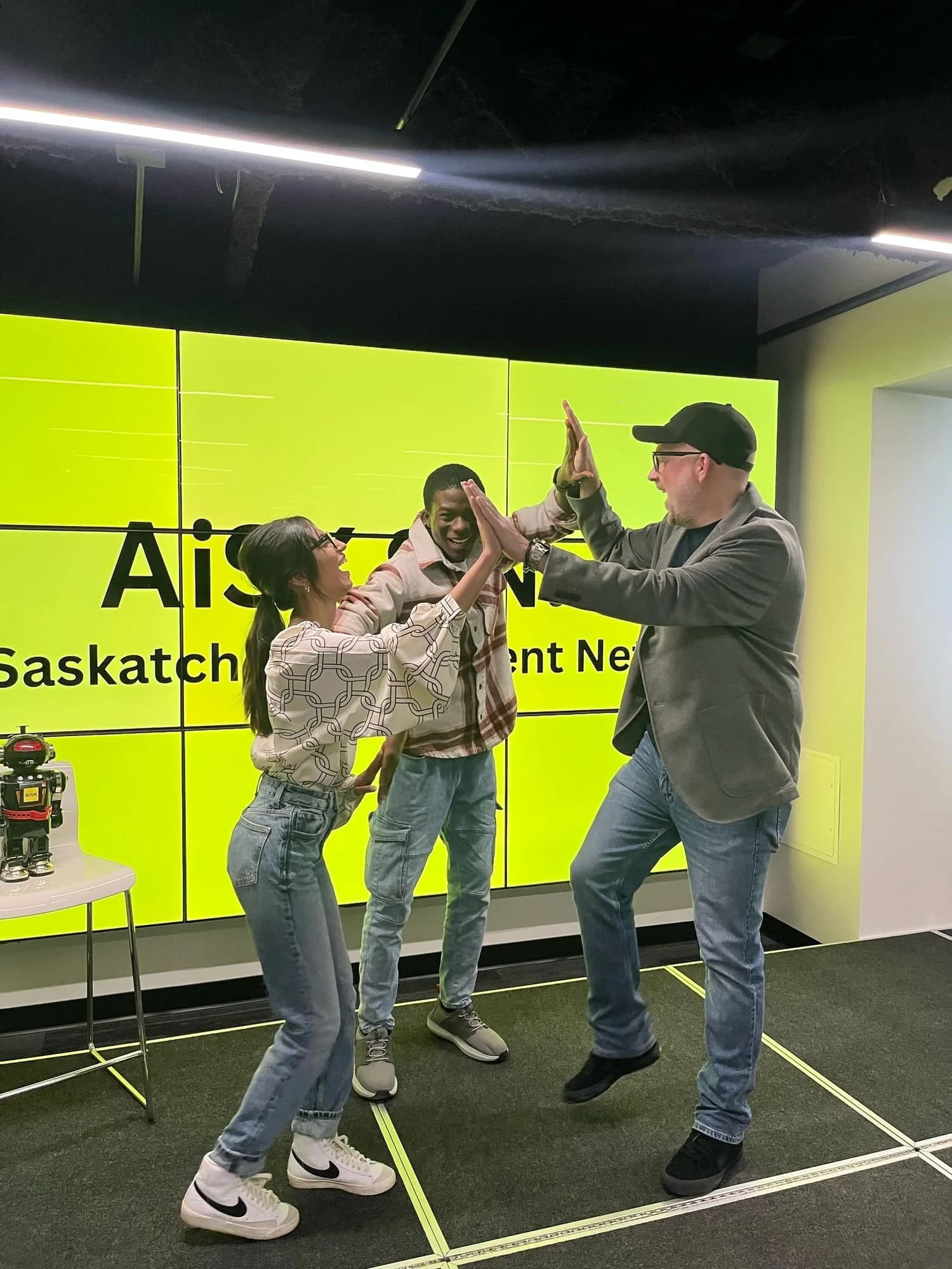 Students celebrating together at an AiSK gathering